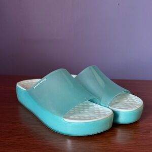 Skechers Women's Teal Slide Sandals